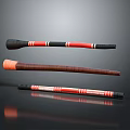 Hockey Sticks With Different Colors Red Stripes And Wooden Design For Sports Equipment