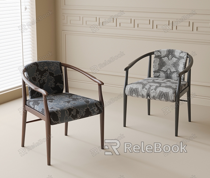 Dining Chair Single Chair Leisure Chair model