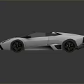 Silver Modern Convertible Sports Car With Open Top And Sleek Exterior Design