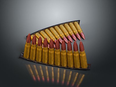 Bullets Pistol Bullets Rifle Bullets Machine Gun Bullets Ammunition Bullet Box Bullets Shooting Bullets 3d model