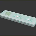 White Rapid Test Strip Device with QR Code and Detection Lines