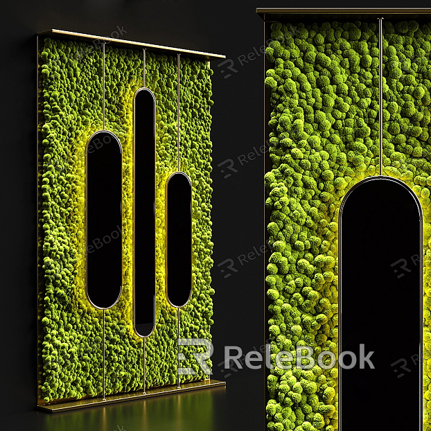 Modern Green Plant Wall Moss Green Plant Wall model