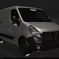 White Opel Commercial Van With Modern Front Design And Black Accents