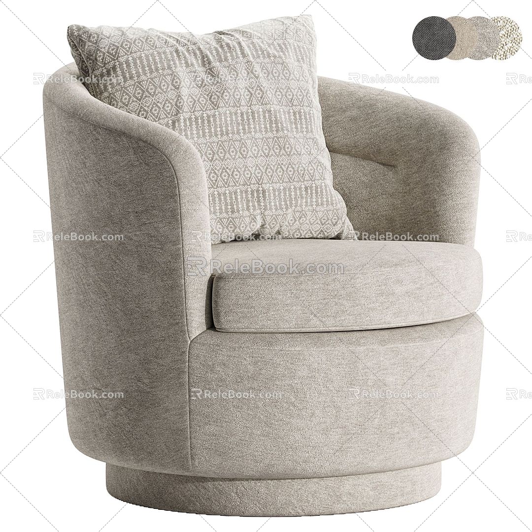 Single sofa 3d model