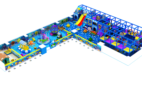 Modern Amusement Equipment Marine Naughty Castle 3d model