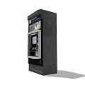 Public Automated Ticket Machine For Convenient Self Service Ticket Purchasing 3d model