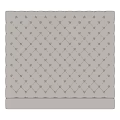 Soft bed against background wall 3d model