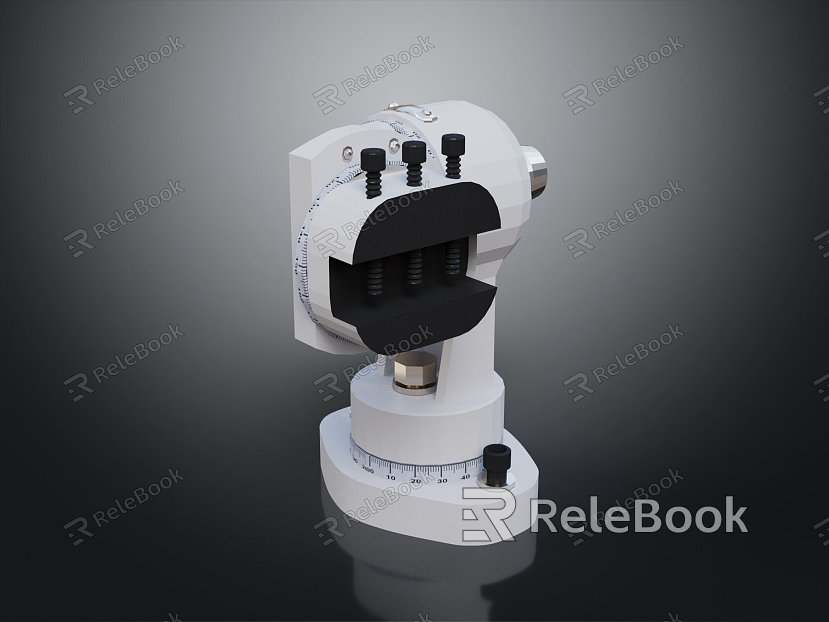 modern microscope magnifying glass experimental equipment physical equipment model