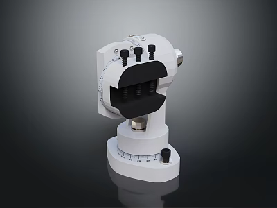 Adjustable Medical Device With Precision Dial Clamping Mechanism Control Knobs And Stable Base 3d model