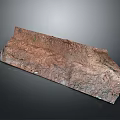 Geological Excavation Sample With Clay Soil Layers And Rocky Texture