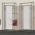 Modern screen partition 3d model