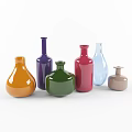 Colorful Decorative Flower Vases With Various Shapes And Bright Hues For Home Decoration