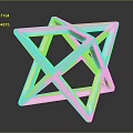 Modern Metallic Geometric Wall Decor Star Shaped 3D Sculptural Design With Reflective Surface