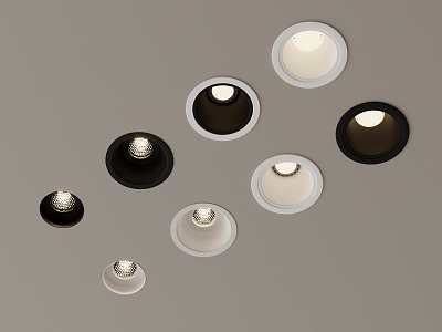 018 spotlights modern downlight spotlights 3d model