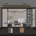 Modern study 3d model
