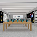 Modern Mobile Phone Store Apple Store 3d model