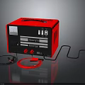Henry's Red Portable Emergency Equipment With Power Cables And Flexible Hoses