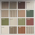 Diverse Wall Panels Design Collection With Multiple Color And Texture Options 3d model