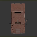 Copper Red Armored Military Style Off Road Truck With Detailed Design Features