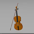 High Quality Orange Wooden Violin With Red Bow For Music Performance Equipment