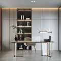 Modern study 3d model