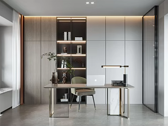 Modern study 3d model
