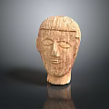 Medical Device Anatomical Human Head Wooden Model For Educational Training