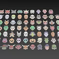 Various Colorful Decorative Masks For Daily Household Use With Unique Designs