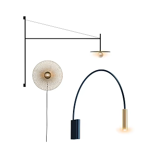 Modern minimalist wall lamp 3d model