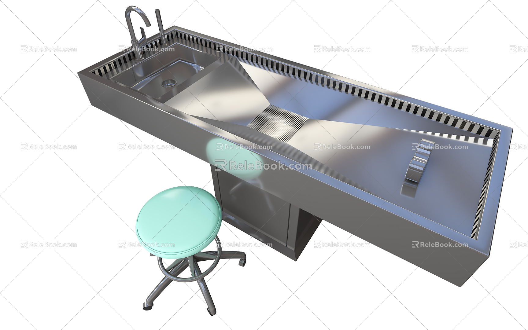 Modern Anatomy Table Human Anatomy Table 3d model