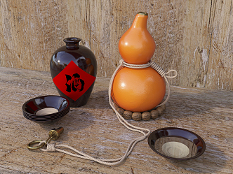 New Chinese style ornaments combination 3d model