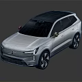 Silver SUV Car with Modern Design Black Roof and Alloy Wheels