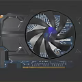High Performance Graphics Card With Blue LED Cooling Fan And Heat Sink Design