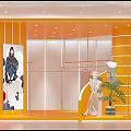 Elegant Clothing Store Front With Window Displays Mannequins And Luxury Apparel