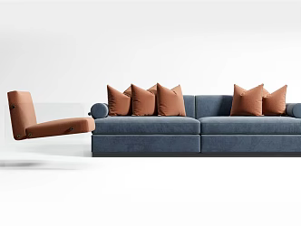 Modern Combination Sofa Leisure Chair Combination 3d model