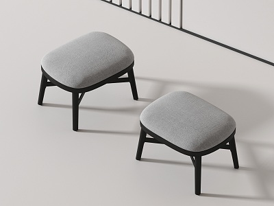 Modern Low Stool 3d model