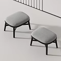 Modern Low Stool 3d model