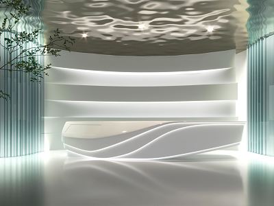 Modern Hall Sales Center Hall 3d model