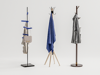 Modern Hangers Coat Rack Hangers 3d model