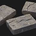 Stone Brick Square Stone Lime Brick Stone Brick Landscape Stone 3d model