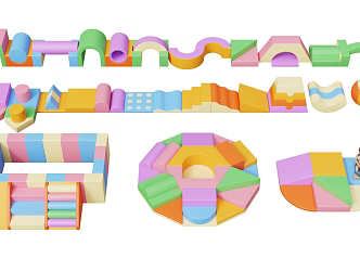 Children's Early Education Software Combination Software Sentimental Climbing Software Educational Toy Set Software Climbing Slide Combination 3d model