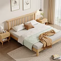 Nordic Double Bed 3d model