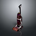Modern Upright Vacuum Cleaner With Purple And White Design For Home Cleaning