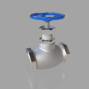 Industrial equipment pipeline valve water pump valve manual valve engineering pipeline valve industrial valve 3d model