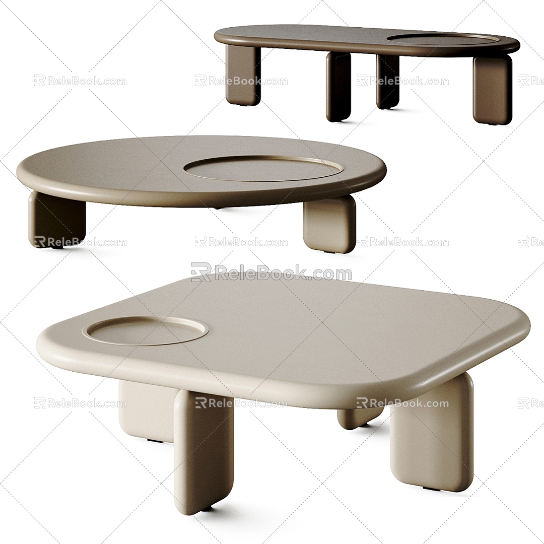 Lema coffee table square coffee table round coffee table 3d model