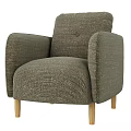 Single sofa fabric single chair 3d model