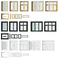 Modern window combination 3d model