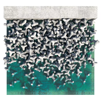 Natural Stone Wood Materials with Unique Texture for Interior Decor and Home Design Projects 3d model