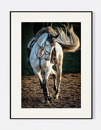 Modern Animal Painting Advanced Horse Pattern Art Hanging Painting 3d model