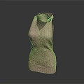 Pink Sleeveless Knitted Vest With Hollow Out Neckline And Fitted Design